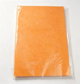 Multi‑Size 180gsm Orange Flat Skin Grain Binding Cover Paper