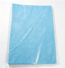 Multi‑Size 180gsm Light Blue Bamboo Leaf Grain Binding Cover Paper