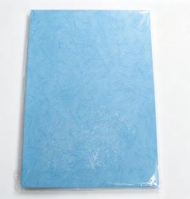 Multi‑Size 180gsm Lake Blue Bamboo Leaf Grain Binding Cover Paper